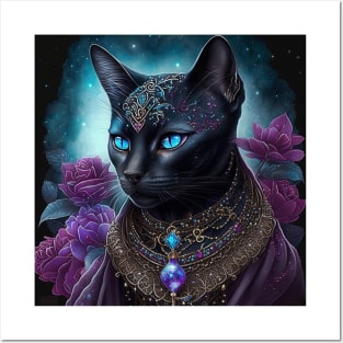 Mystic Abyssinian Cat Posters and Art